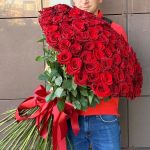 Букет из 101 розы "Безусловная любовь"